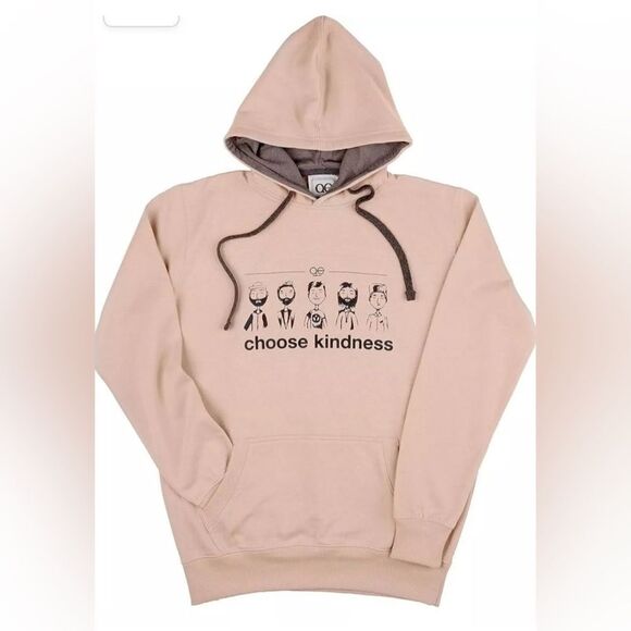 NWT Queer Eye Unisex Pale Pink Graohic Hoodie Choose Kindness - Size XL - Picture 2 of 10